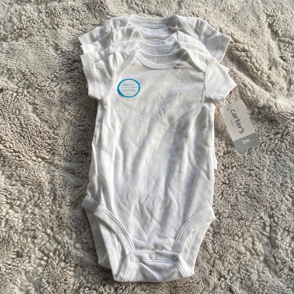 Set of 4 Carter's Onesie 3 Months NWT